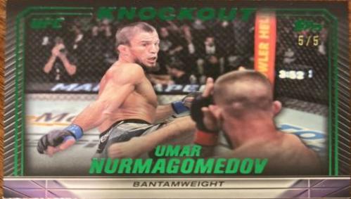 Umar Nurmagomedov 2024 Topps Knockout UFC Base #91 Emerald
