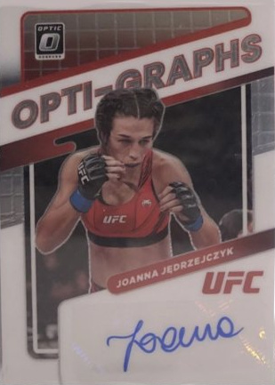 Joanna Jędrzejczyk 2022 Panini Donruss Optic UFC Opti-Graphs #35 Blue