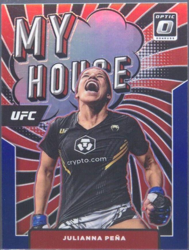 Julianna Peña 2022 Panini Donruss Optic UFC My House #13 Blue