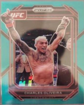 Charles Oliveira 2023 Panini Prizm UFC Base #183 Teal