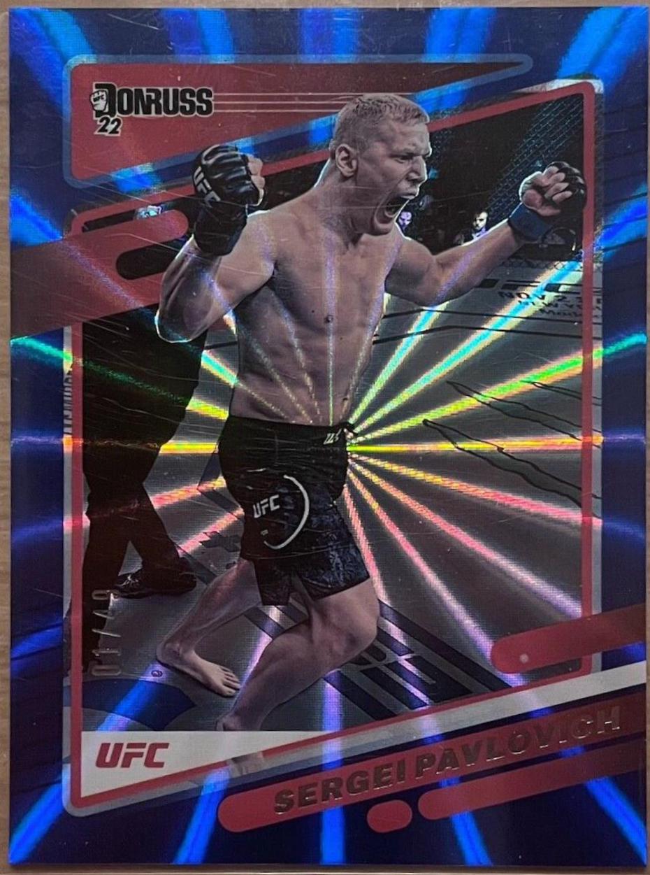 Sergei Pavlovich 2022 Panini Donruss UFC Base #198 Blue