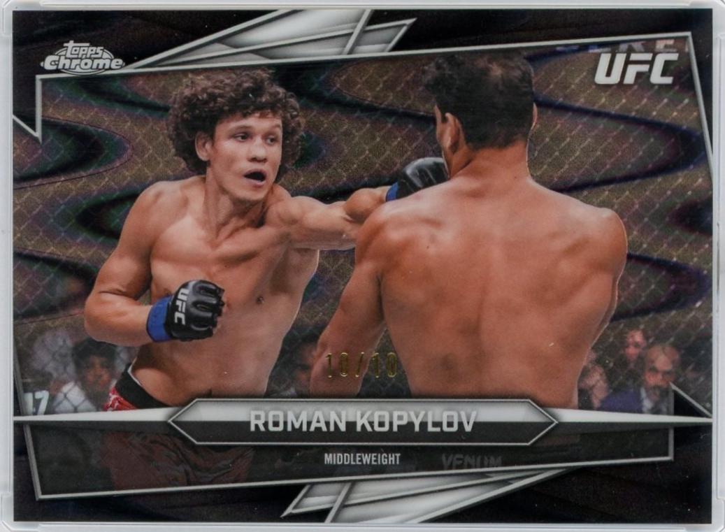 Roman Kopylov 2026 Topps Chrome UFC Base #149 Black Ray Wave Refractor
