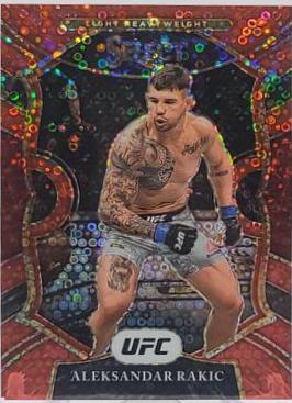 Aleksandar Rakic 2021 Panini Select UFC Concourse #6 Red Disco