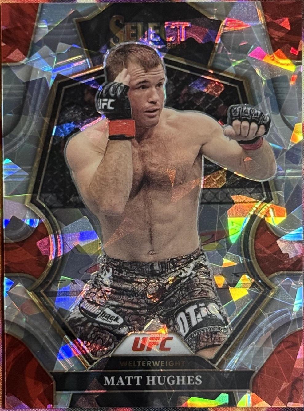 Matt Hughes 2023 Panini Select UFC Premier Level #117 Cracked Ice