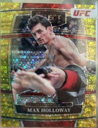 Max Holloway 2022 Panini Select UFC Octagonside #269 Gold Disco
