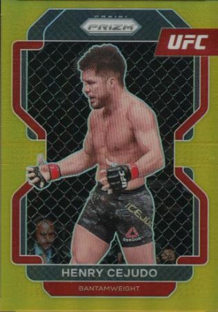 Henry Cejudo 2022 Panini Prizm UFC Base #105 Gold