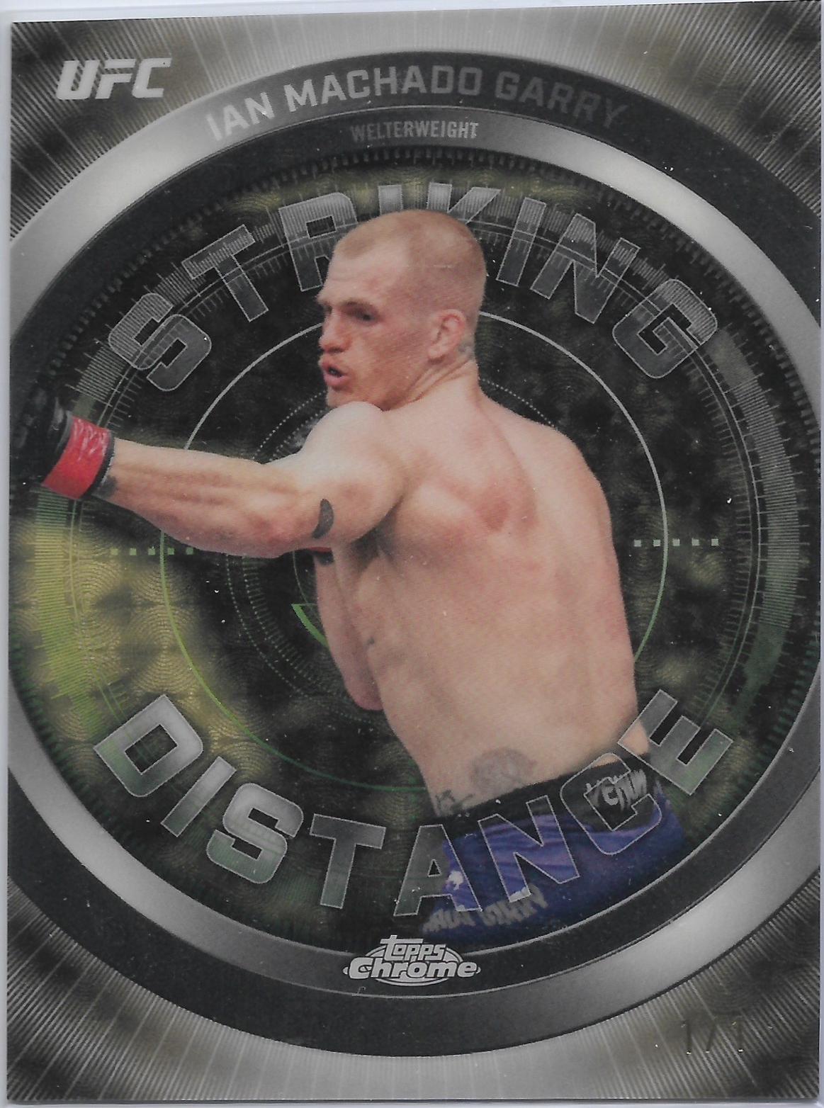 Ian Machado Garry 2026 Topps Chrome UFC Striking Distance #SD-10 Superfractor