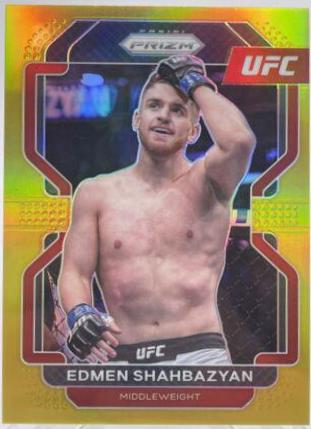 Edmen Shahbazyan 2022 Panini Prizm UFC Base #133 Gold