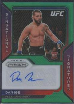 Dan Ige 2021 Panini Prizm UFC Sensational Signatures #SS-DIG Green