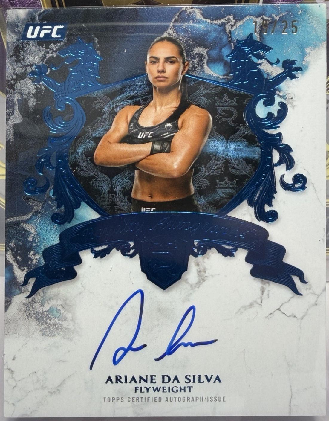 Ariane da Silva 2025 Topps Royalty UFC Royalty Autographs #RY-AD Blue
