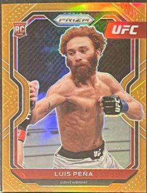 Luis Pena 2021 Panini Prizm UFC Base #27 Orange