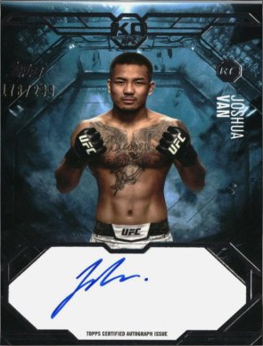 Joshua Van 2025 Topps Knockout UFC Knockout Autographs #KA-JV Platinum