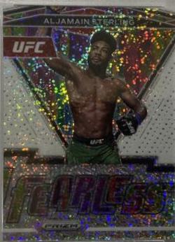 Aljamain Sterling 2022 Panini Prizm UFC Base #55 White Sparkle