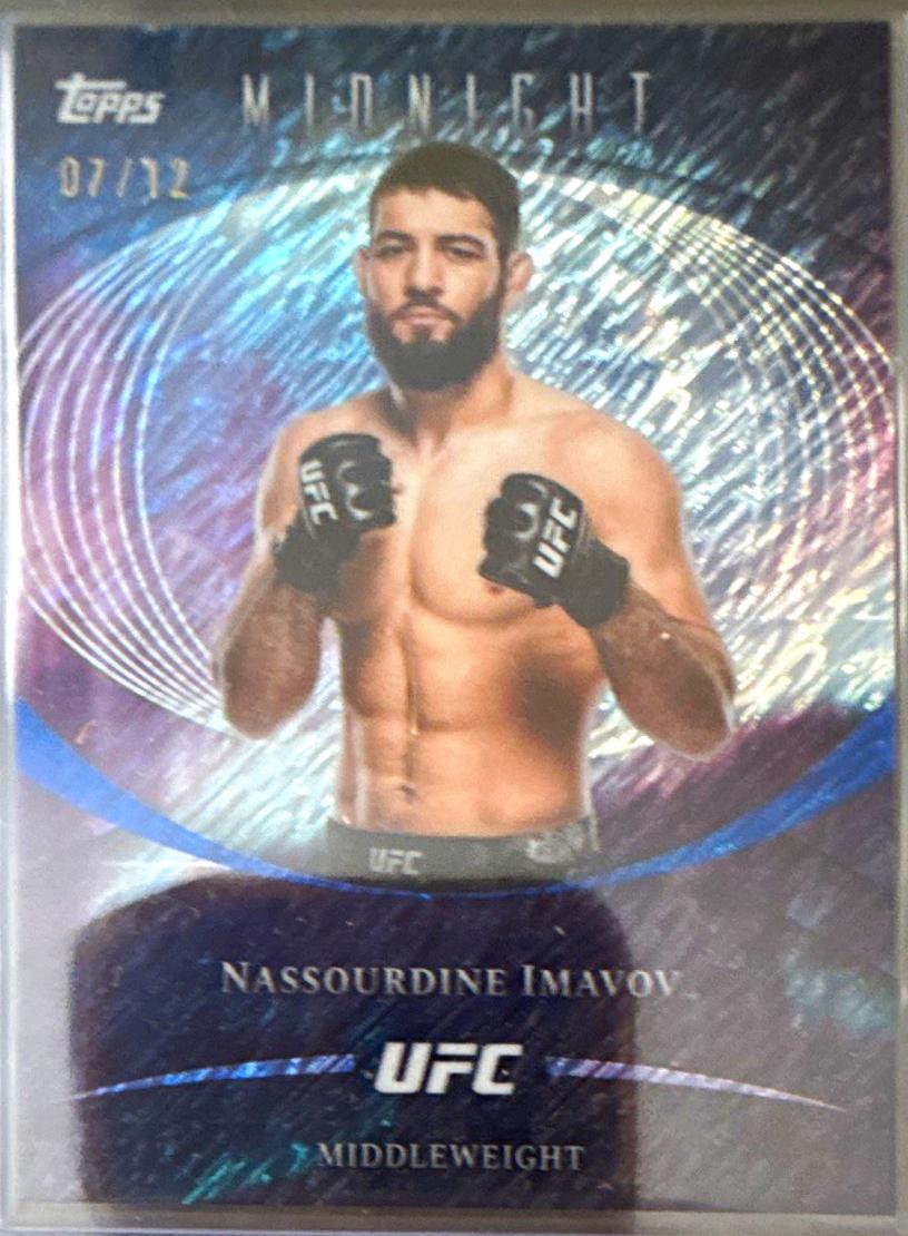 Nassourdine Imavov 2026 Topps Midnight UFC Base #22 Moon Beam