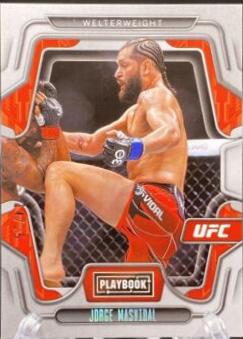 Jorge Masvidal 2023 Panini Chronicles UFC Base Playbook #114 Silver