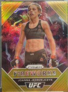 Joanna Jędrzejczyk 2021 Panini Prizm UFC Fireworks #7 Gold