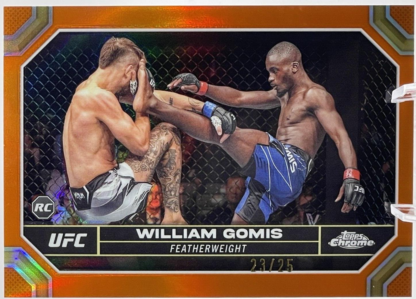 William Gomis 2024 Topps Chrome UFC Base #199 Orange Refractor