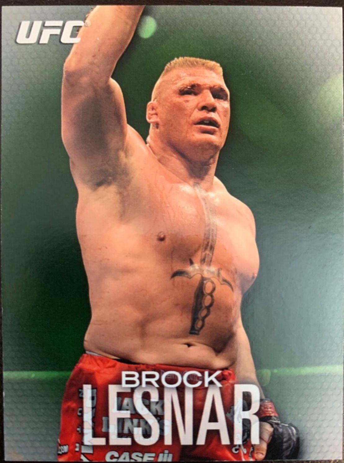 Brock Lesnar 2012 Topps UFC Knockout Base #80 Green