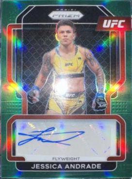 Jessica Andrade 2022 Panini Prizm UFC Signatures #31 Green Pulsar