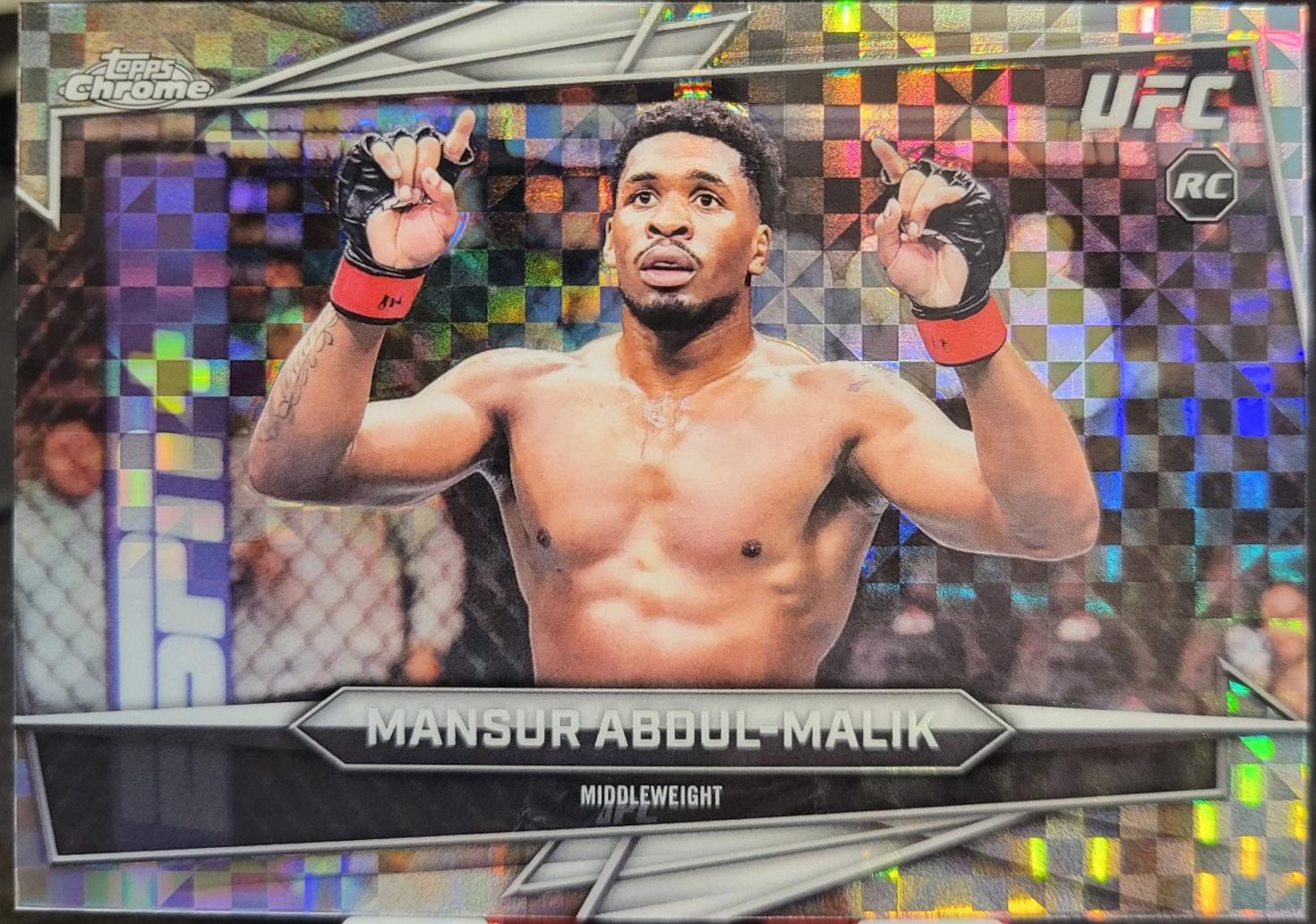 Mansur Abdul-Malik 2026 Topps Chrome UFC Base #59 X-fractor