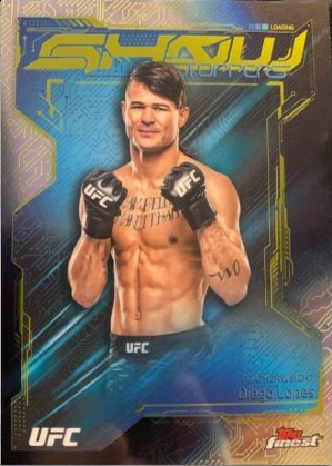 Diego Lopes 2025 Topps Finest UFC Showstoppers #SS-4 Red Refractor