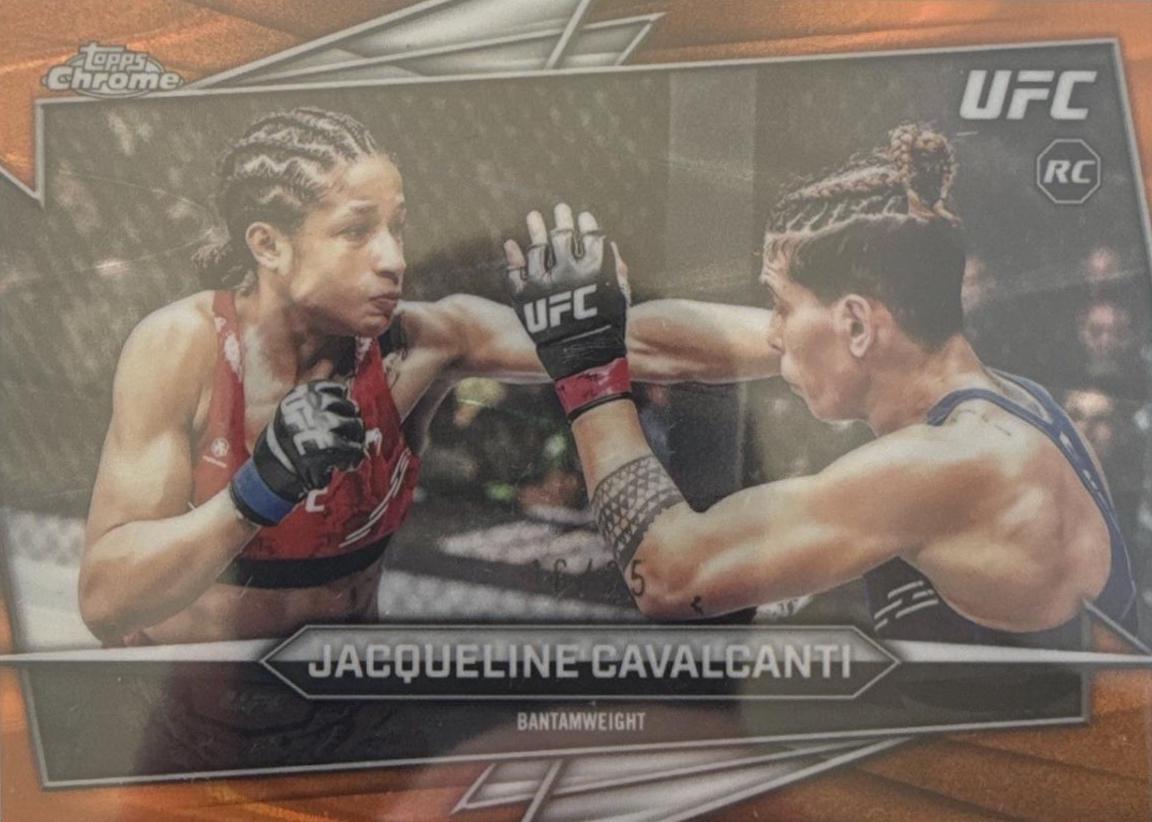 Jacqueline Cavalcanti 2026 Topps Chrome UFC Base #37 Orange Refractor