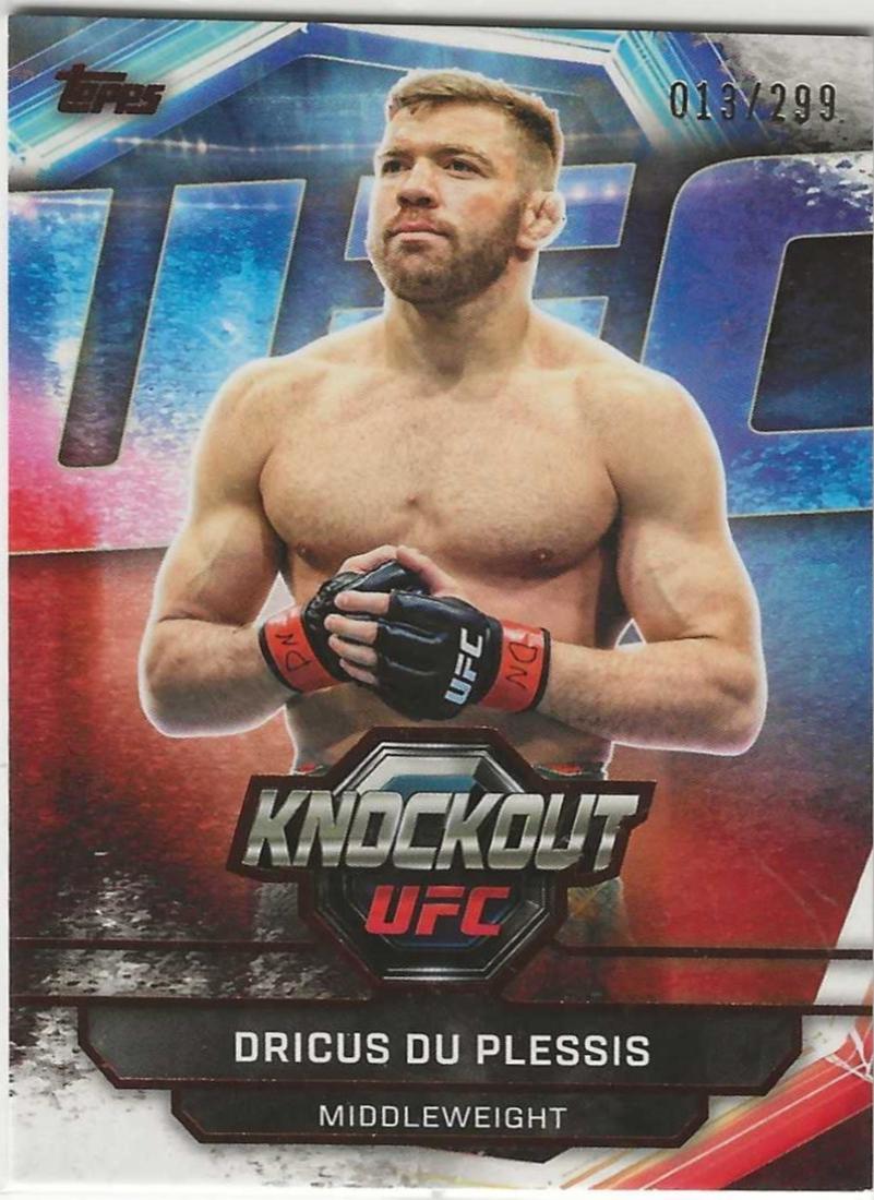 Dricus Du Plessis 2026 Topps Knockout UFC Base #9 Bronze