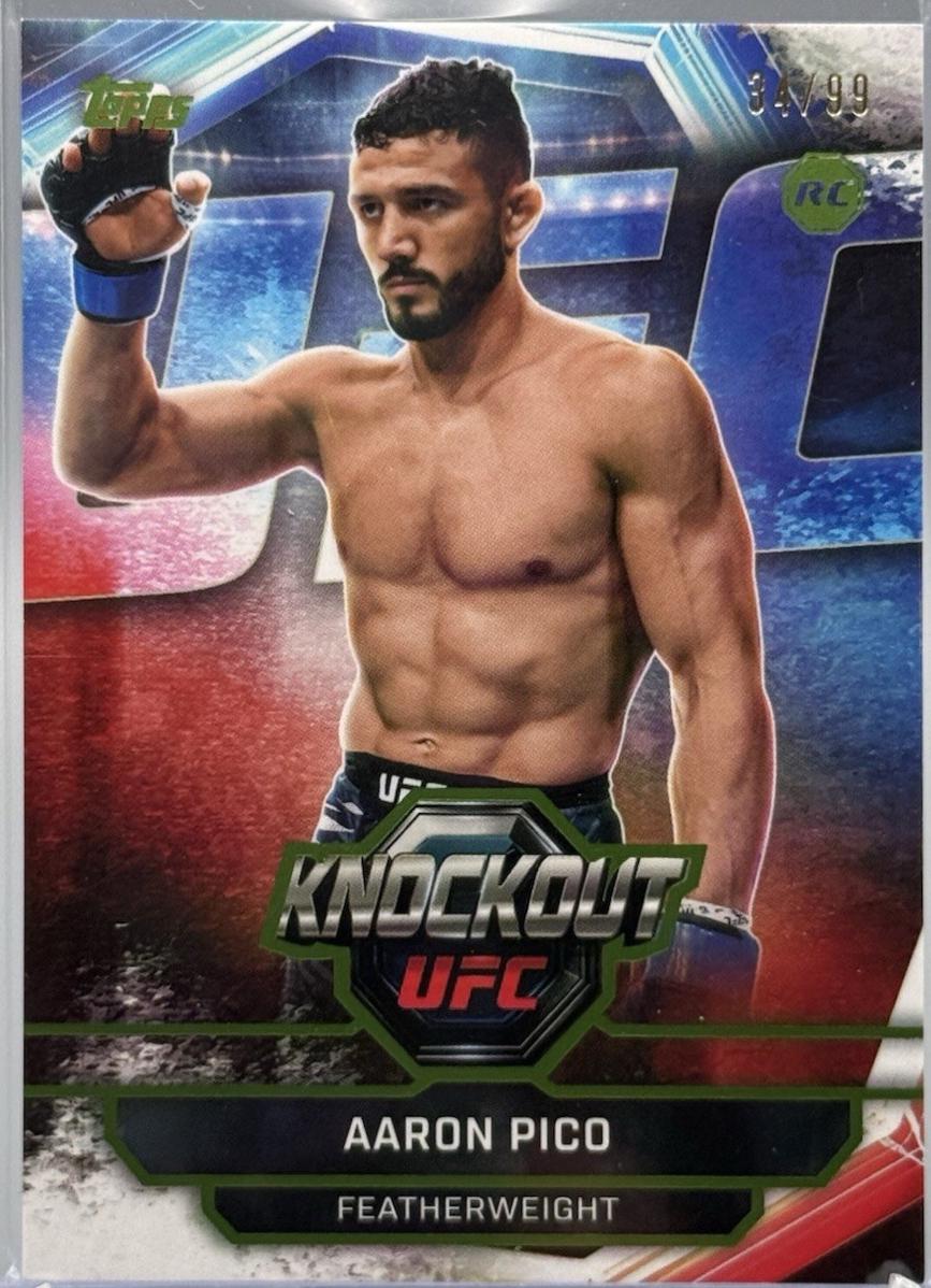 Aaron Pico 2026 Topps Knockout UFC Base #87 Lime Green