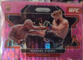Rafael Fiziev 2022 Panini Prizm UFC Base #98 Pink Pulsar