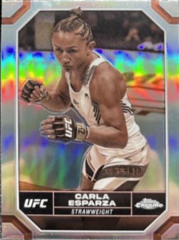 Carla Esparza 2024 Topps Chrome UFC Base #39 Sepia Refractor