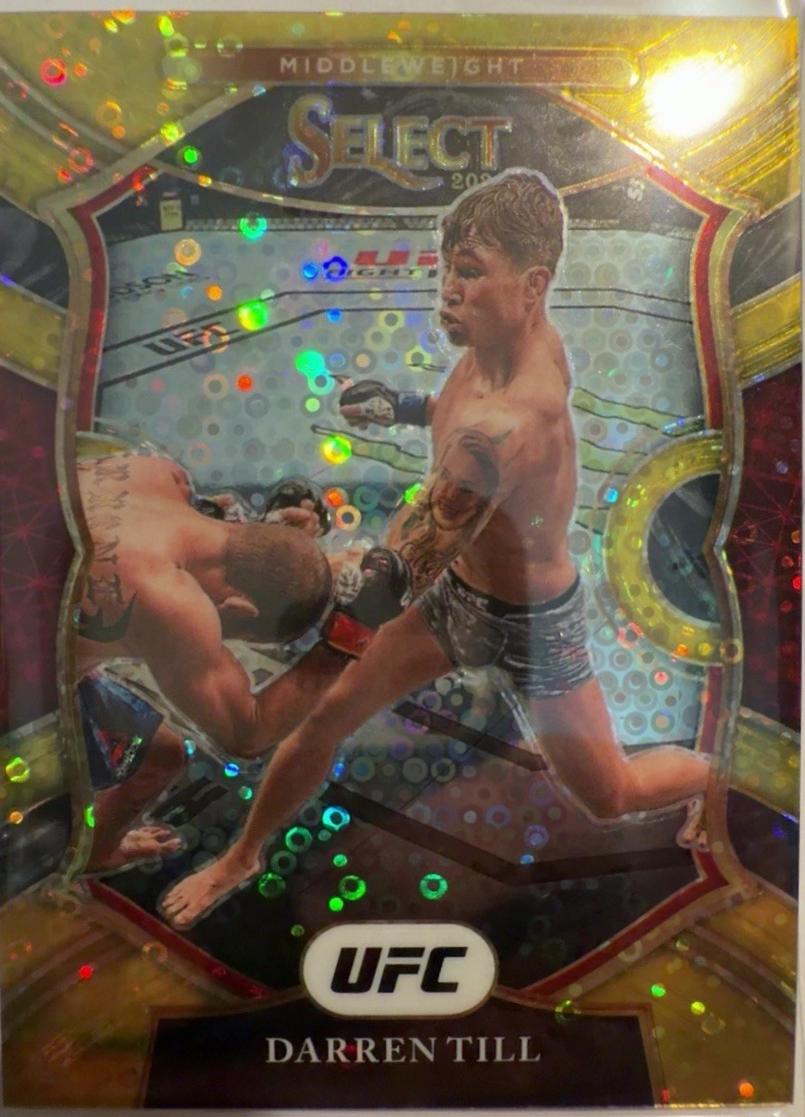 Darren Till 2021 Panini Select UFC Concourse #90 Gold Disco