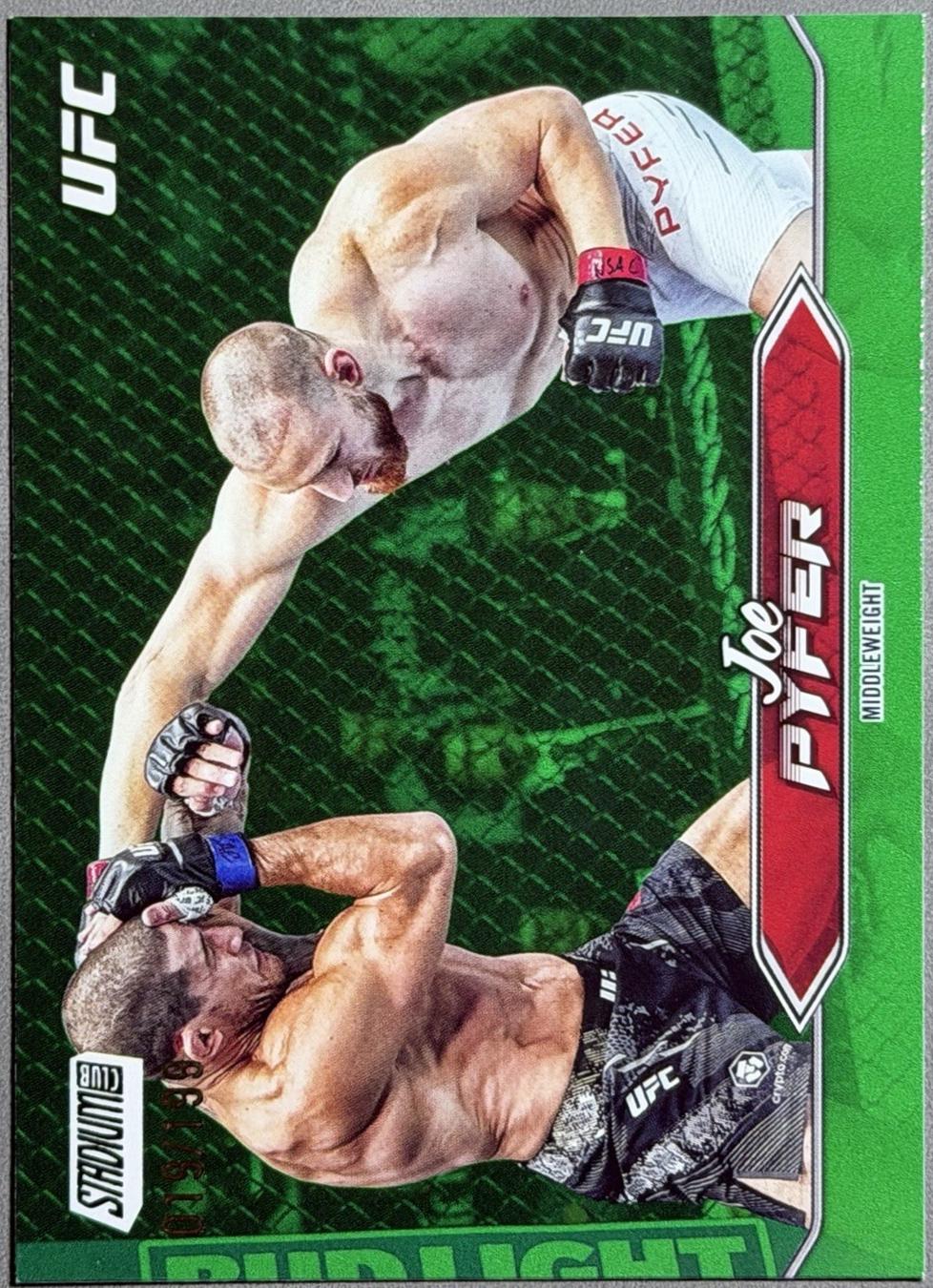 Joe Pyfer 2025 Topps Stadium Club UFC Base Chrome #C-89 Green Refractor