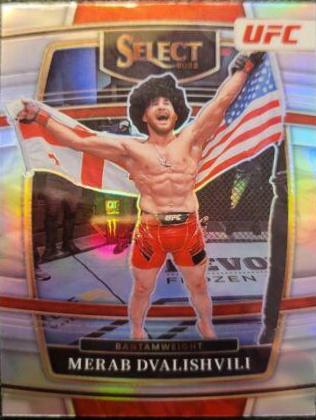 Merab Dvalishvili 2022 Panini Select UFC Concourse #26 Silver