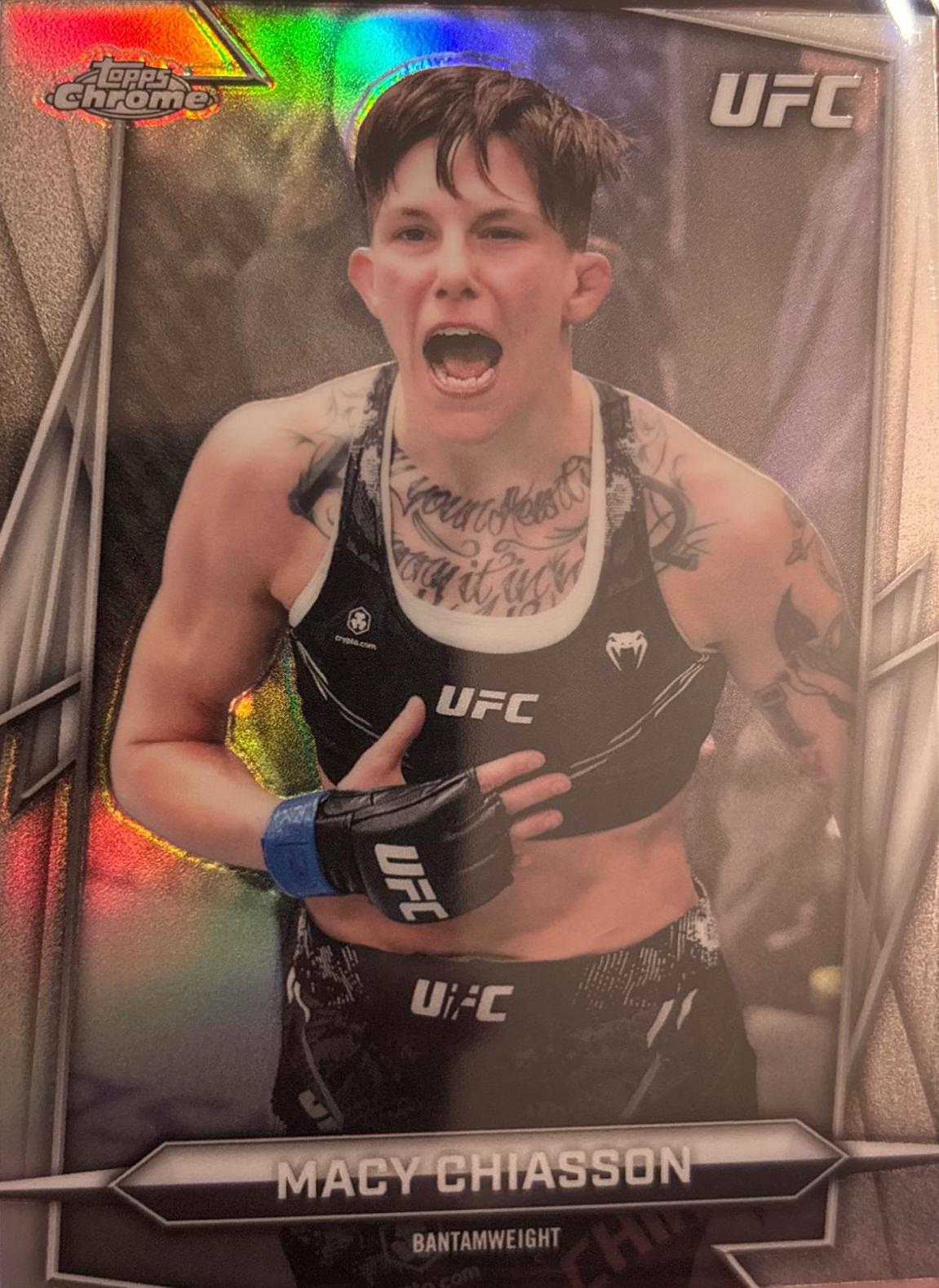 Macy Chiasson 2026 Topps Chrome UFC Base #105 Refractor
