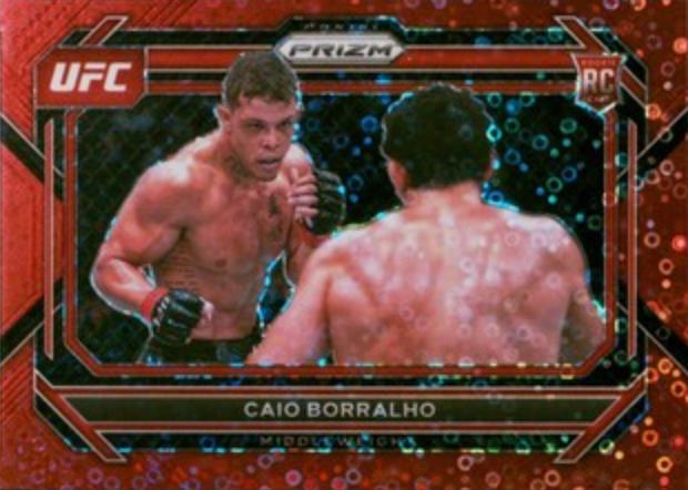 Caio Borralho 2023 Panini Prizm Under Card UFC Base #68 Red