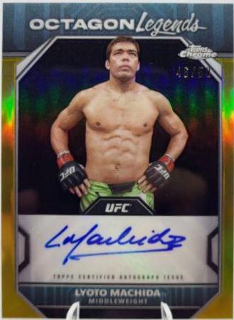 Lyoto Machida 2024 Topps Chrome UFC Octagon Legends Autographs #OLA-LMA Gold Refractor