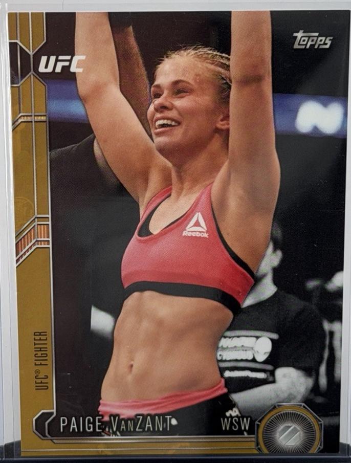 Paige VanZant 2015 Topps UFC Chronicles Base #257 Gold