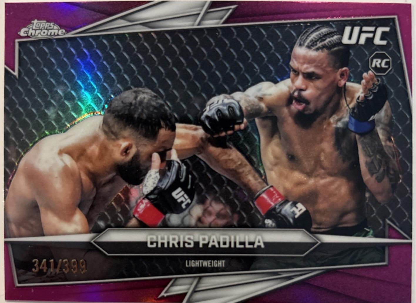 Chris Padilla 2026 Topps Chrome UFC Base #111 Magenta Refractor