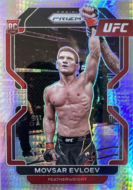 Movsar Evloev 2022 Panini Prizm UFC Base #130 Hyper