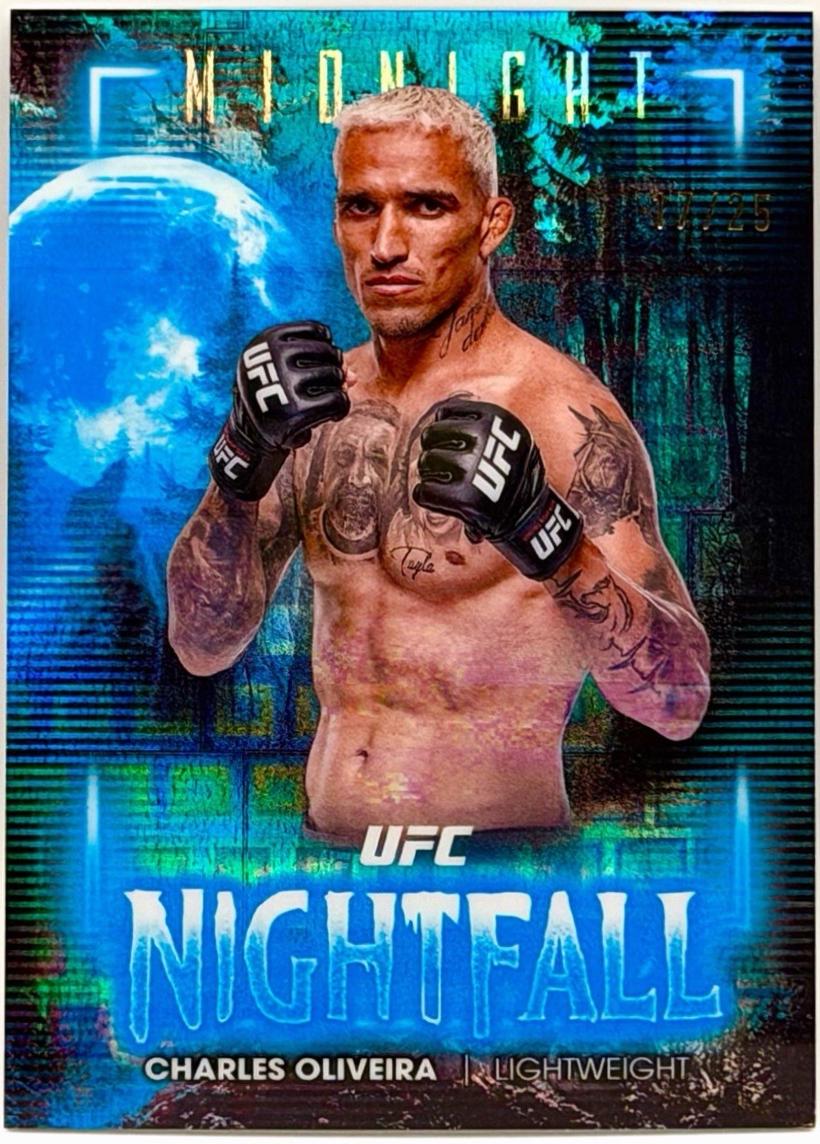 Charles Oliveira 2025 Topps Midnight UFC Nightfall #NF-11 Black Light