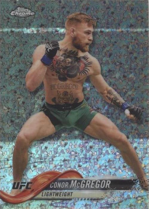 Conor McGregor 2018 Topps Chrome UFC Base #100 Diamond Hot Box