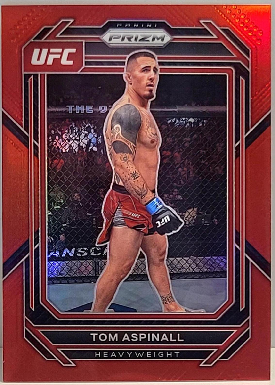 Tom Aspinall 2023 Panini Prizm UFC Base #138 Red