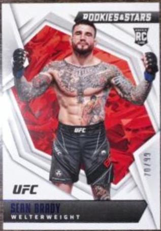 Sean Brady 2022 Panini Chronicles UFC Base Rookies and Stars #182 Green