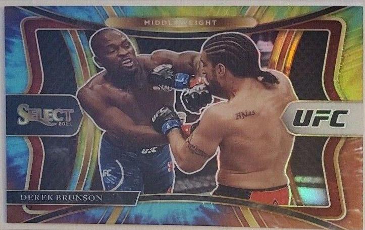 Derek Brunson 2021 Panini Select UFC Premier Level #115 Tie Dye