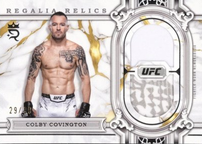 Colby Covington 2024 Topps Royalty UFC Regalia Relics #RAR-34 Gold