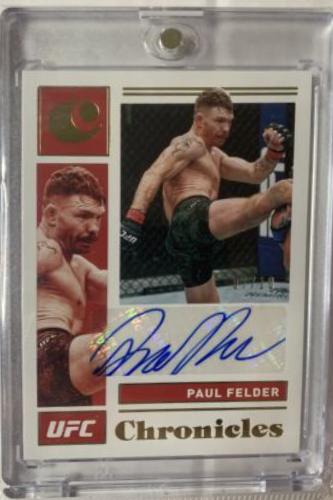 Paul Felder 2021 Panini Chronicles UFC Chronicles Signatures #39 Gold