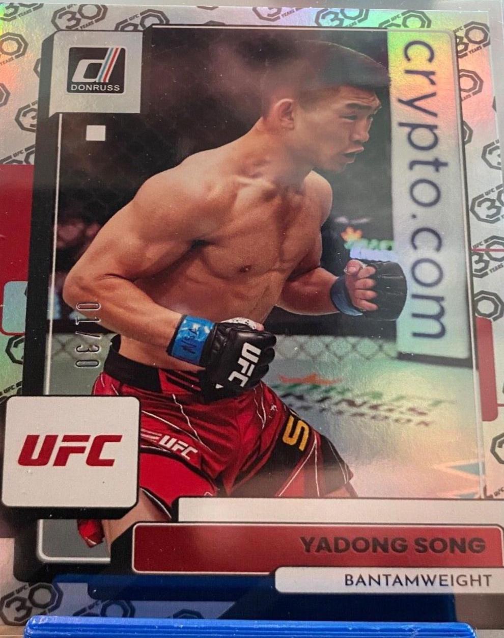 Song Yadong 2023 Panini Donruss UFC Base #129 30th Anniversary