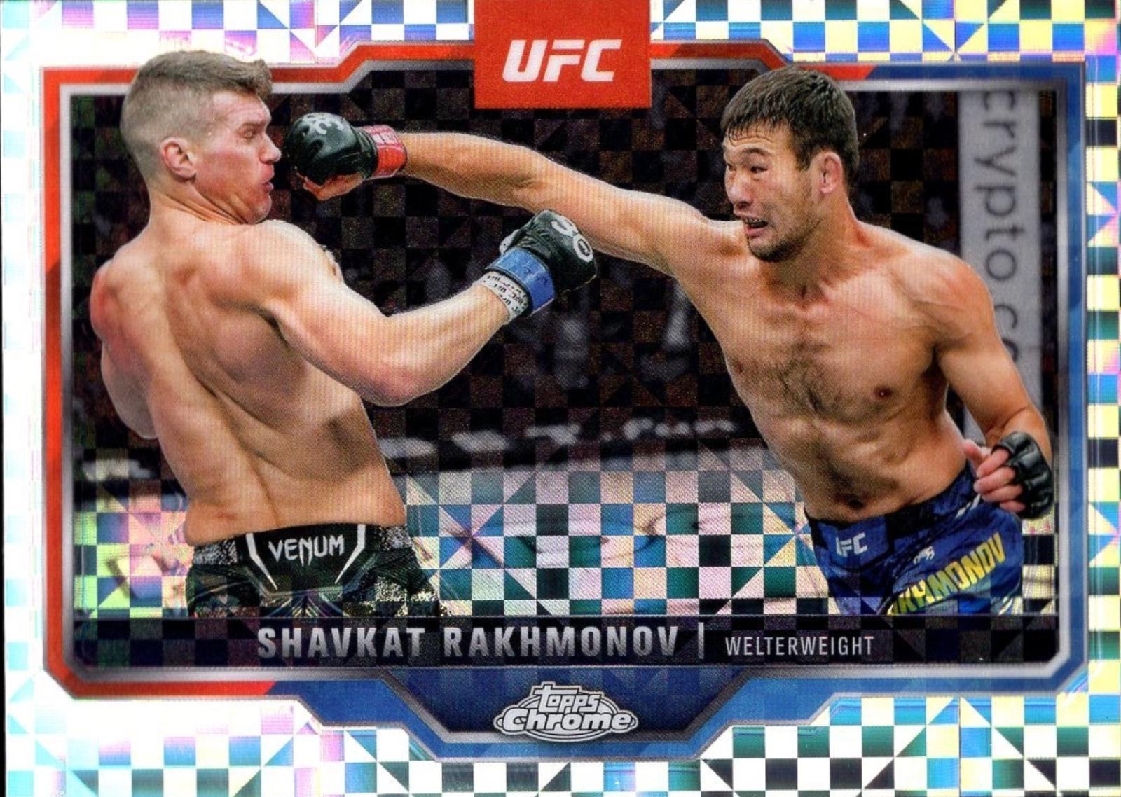 Shavkat Rakhmonov 2025 Topps Chrome UFC Base #125 X-Fractor