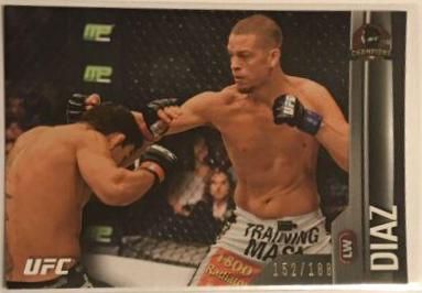 Nate Diaz 2015 Topps UFC Champions Base #18 Black