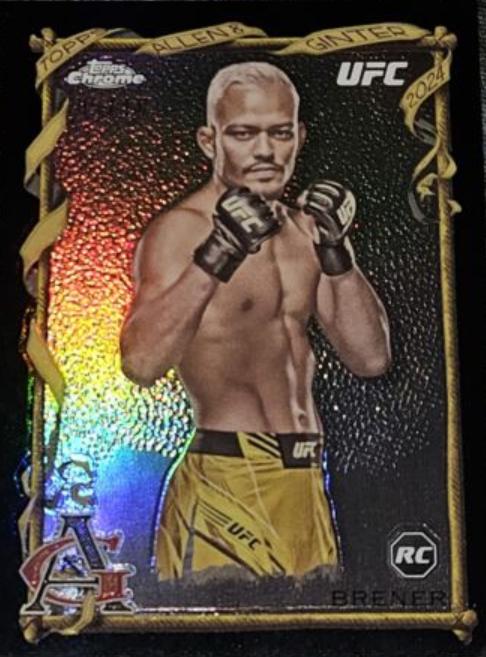 Elves Brener 2024 Topps Chrome UFC Base #29 Black Refractor